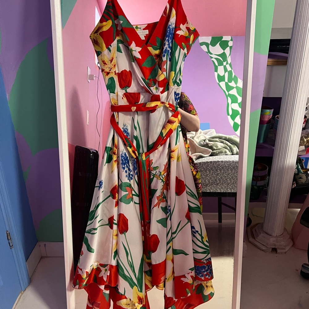 Floral V-Neck Dress